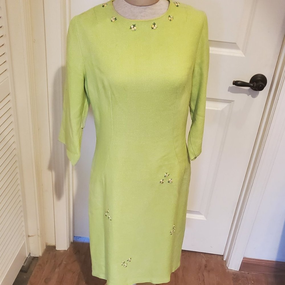 Vintage 60's spring posey sheath dress